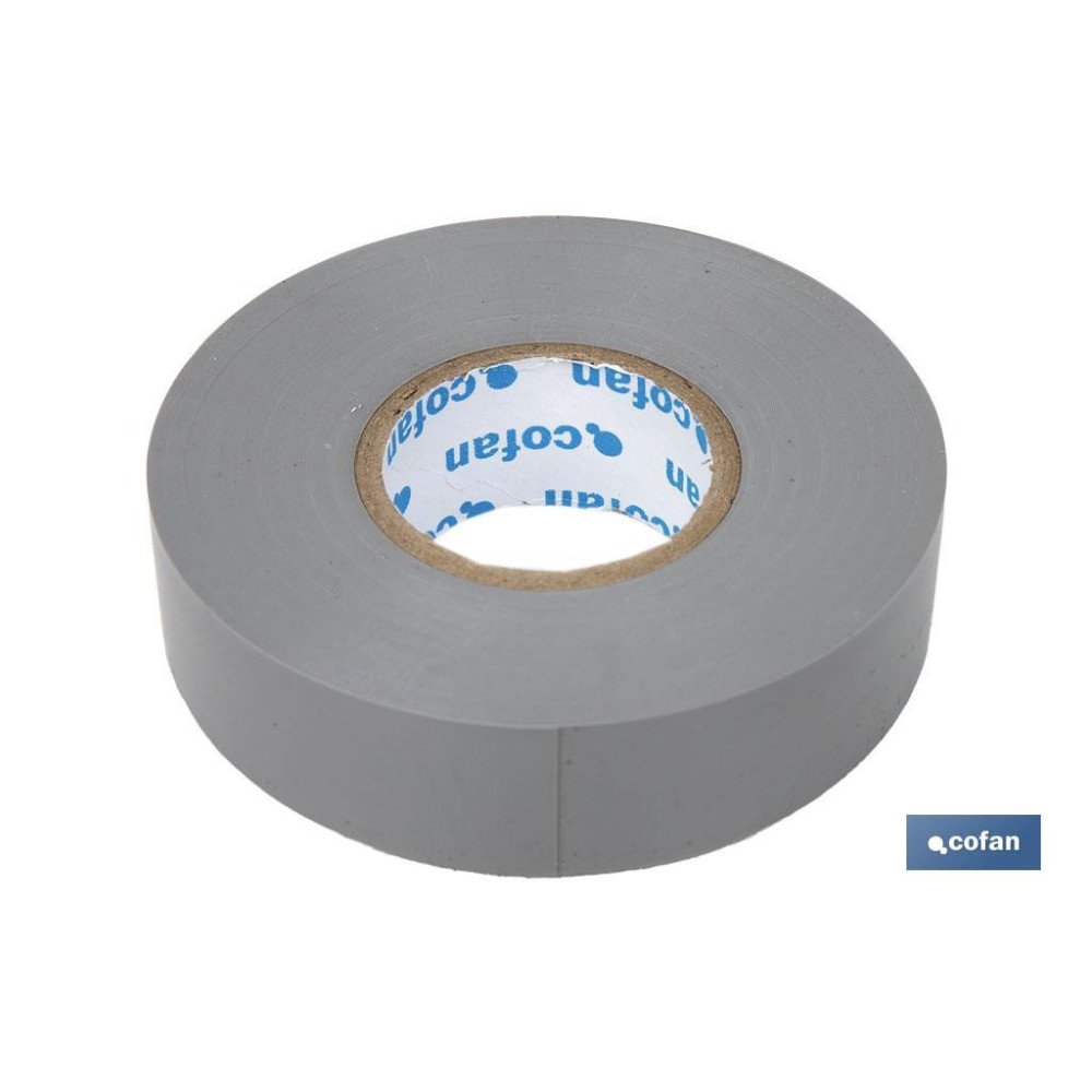 CINTA AISLANTE GRIS PVC